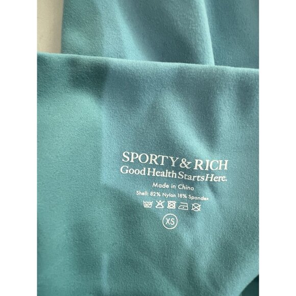 Sporty & Rich Runner Stretch Leggings in Sea Blue - Picture 8 of 8